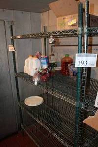 lot 194 image: Stainless Steel Wire Rack 4-tier