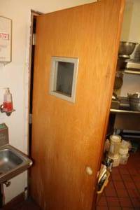 lot 217 image: Wood Door with Window