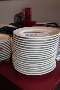 lot 223 image: Lot of (18) China Dinner Plates 9.5in.