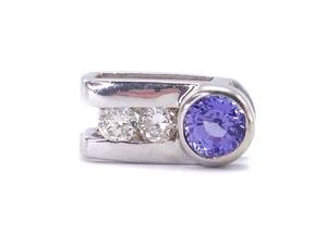 Amethyst and Diamond Estate Pendant in 14k White Gold $1999