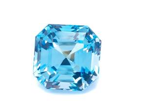 15 Carat Ascher Cut Sky Blue Topaz
