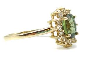 Beautiful Ladies Peridot Estate Ring in Yellow Gold $1875