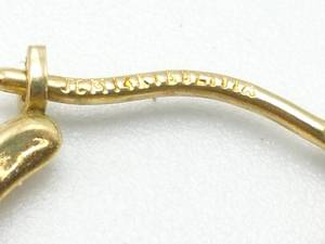 14k Yellow Gold Huggie Estate Earrings