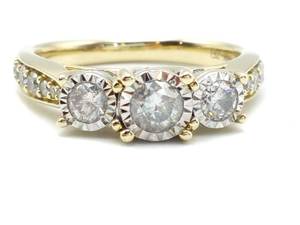 1.14 Carat Diamond Estate Ring in 14k Yellow Gold $2900 Appraisal Included