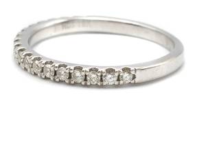 18k White Gold Diamond Estate Band $2100 Appraisal Included