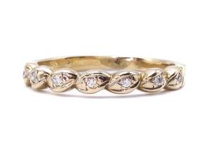 18k Yellow Gold Fancy Diamond Estate Band $1300 Appraisal Included