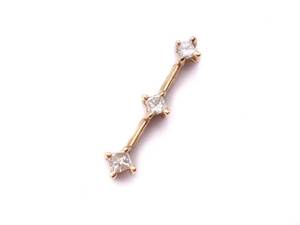 Past, Present, Future Diamond Estate Pendant in 10k Gold