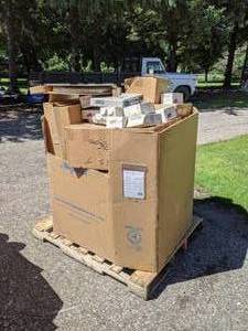 lot 280 image: Gaylord of Terminals on Rolls, Extron Parts, and More