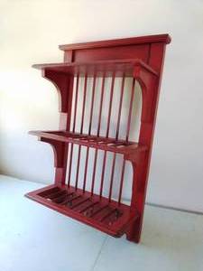 Shabby Chic Red Shelf