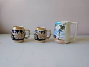 Three Small Beer Steins