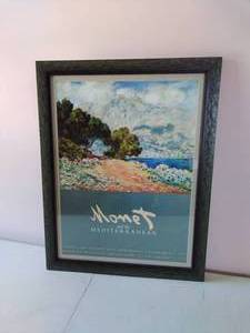 Framed Monet and the Mediterranean Poster