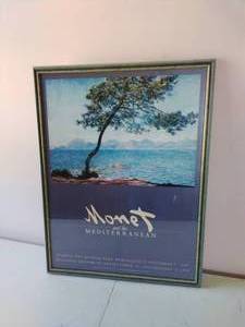 Framed Monet and the Mediterranean Poster