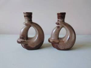 Pair of Vintage Frankoma Candle Holders (#305)