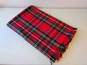 Vintage Plaid Throw Blanket