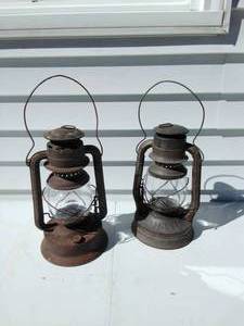 Two Vintage Dietz Lanterns