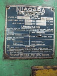 Niagara Mechanical Plate Shear