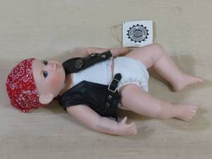 lot 96 image: Franklin Mint Harley Davidson Baby Biker Boy