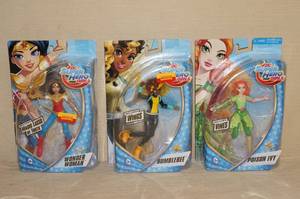 lot 103 image: 3 NEW DC Super Hero Girls Action Figures
