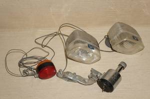 lot 129 image: Vintage Mechanical Bicycle Lights