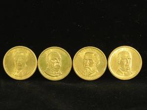 lot 159 image: 4 Presidential Dollar Coins - Key Dates