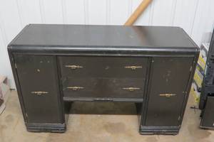 lot 144 image: Antique Wood Buffet