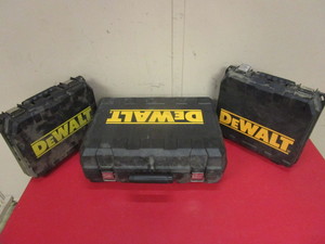 lot 232 image: DEWALT CARRYING CASES, FOR DRILLS