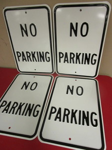 lot 236 image: NO PARKING SIGNS - NEW