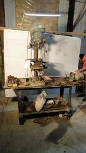 Chicago Machine Tools 5 Speed Heavy Duty Drill Press With Steel Table