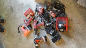Lot of Cordless Drills, Batteries, & Chargers