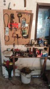 Lot of Misc Tools, Chalk Line, Belts, Chain