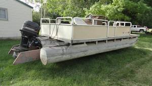 1978 Pontoon w 70 Mercury & Trailer