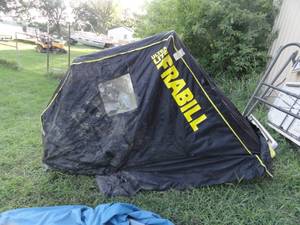 Frabil Artic Armor Portable Fish House & Base of Portable Fish House