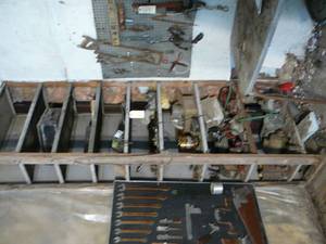 Items on Shelf Hydraulic Ram, Gas Regulator, Pumps, Motors