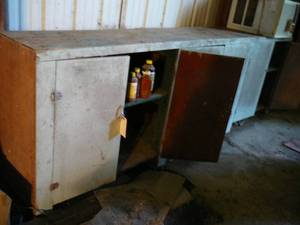 Wood Cabinet Contents Included