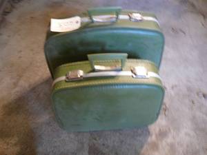 Vintage Green Luggage