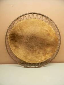 ANTIQUE  VINTAGE AMERICAN INDIAN BEAVER PELT DREAMCATCHER HANGING - AWESOME - APPROX 36 - SEE PICTURES