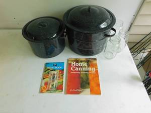 lot 2 image: Canning Pots with Books