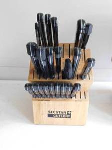 lot 9 image: Ronco Six Star Cutlery Knife Set