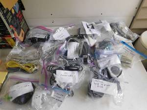 lot 32 image: Lot of Cables, Cords, Speakers and Adapters