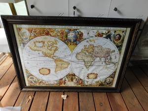 lot 47 image: Geographic Picture in Frame