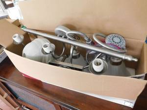 lot 53 image: Light Fixtures  Double Shower Head