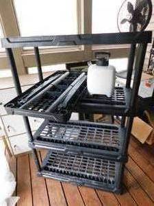 lot 72 image: Black Plastic Shelf  Grass Colorant