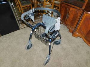 lot 95 image: Walker on Wheels with Basket