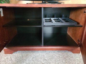 lot 45 image: Wood Entertainment Cabinet