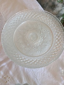 lot 57 image: Lot of CutPressed Glass Serving Ware