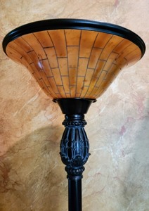 lot 77 image: Bronze Floor Lamp