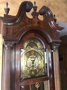 lot 1 image: Charles R. Sligh Gorgeous Grandfather Clock