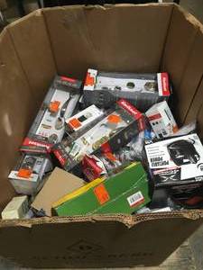 MIXED GAYLORD OF DOOR SETS & TOOLS CUSTOMER RETURNS SEE PICS