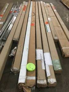 MIXED LOT OF ASSORTED NOSE MOLDINGS DIFFERENT SIZES CUSTOMER RETURNS SEE PICS