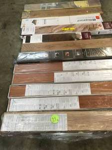 MIXED PALLET OF ASSORTED FLOORING CUSTOMER RETURNS SEE PICS